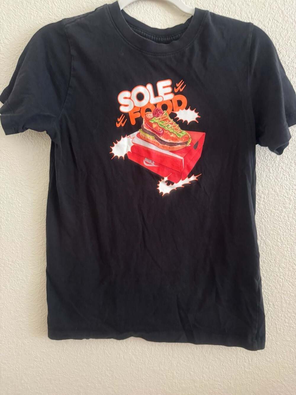 Nike Sportswear Sole Food Burger Graphic Black T-Shirt